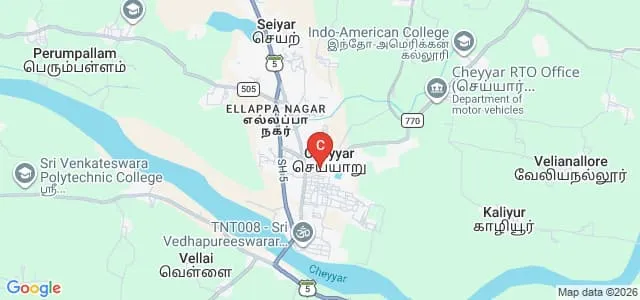 Wisdom College of Education, Cheyyar Map