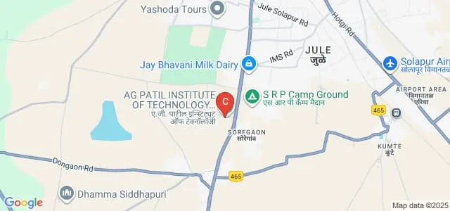AG Patil Polytechnic Institute, Solapur Map