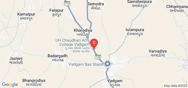 Shree UH Chaudhari Arts College, Vadgam Map