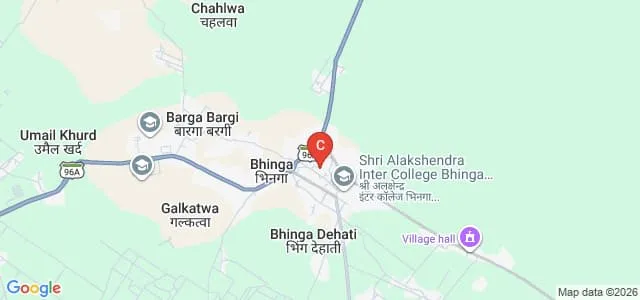 Raja Birendra Kant Singh Degree College, Shravasti Map