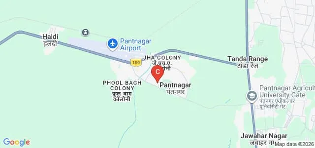College of Agriculture, GB Pant University of Agriculture and Technology, Pantnagar Map