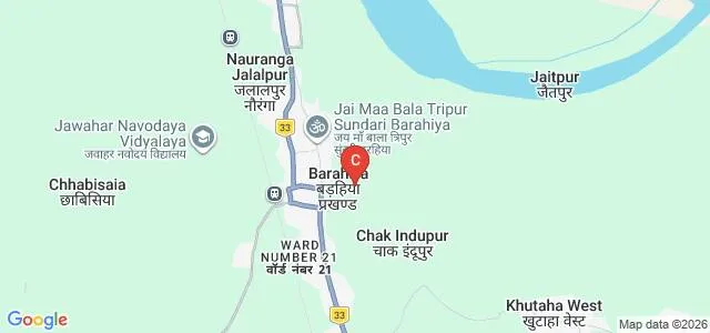 Badri Narayan Mukteshwar College, Barhiya Map