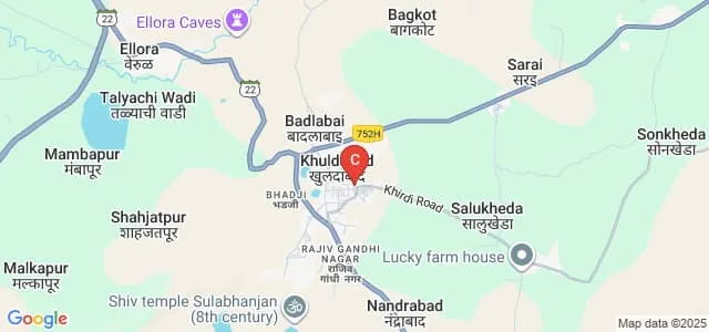 Chishtiya College of Arts, Science and Commerce, Khuldabad Map