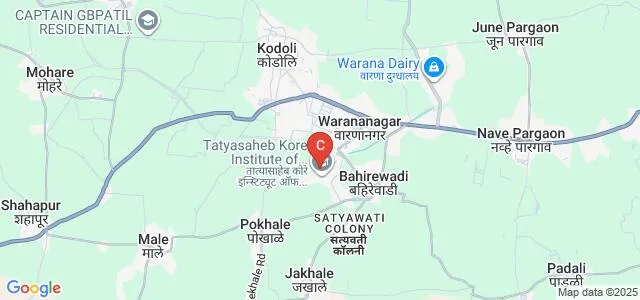 Yashwantrao Chavan Warana Mahavidyalaya, Kolhapur Map