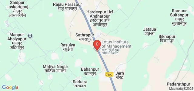 Lotus Institute of Management, Bareilly Map