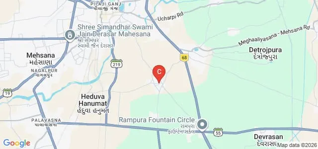 BS Patel Polytechnic, Mehsana Map