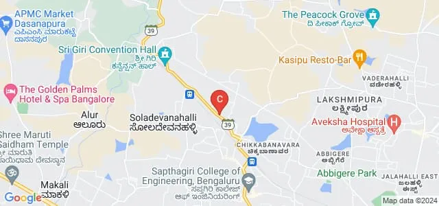 Sarojini College of Nursing, Bengaluru Map