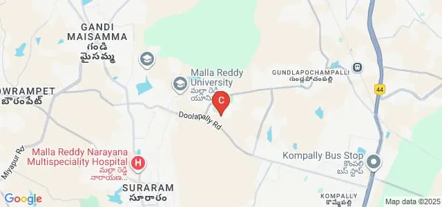Malla Reddy College of Pharmacy, Dulapally Map