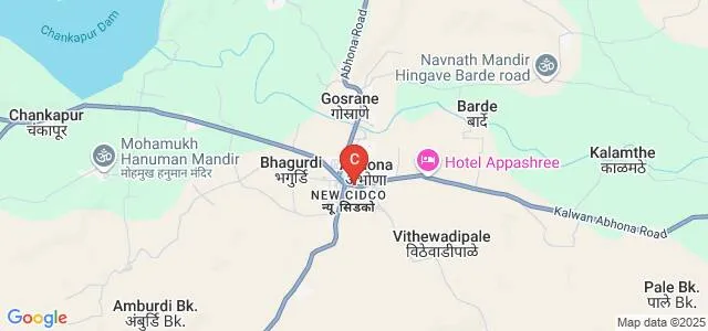 Dang Seva Mandal's Arts College, Abhone Map