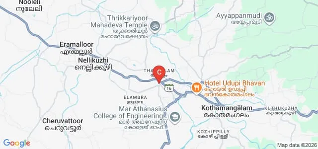 Mar Baselios College of Nursing, Ernakulam Map