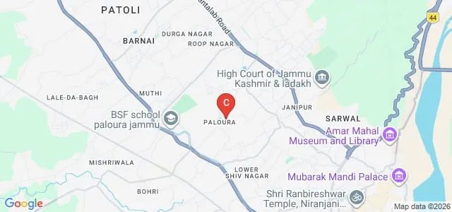 Government Degree College, Paloura Map