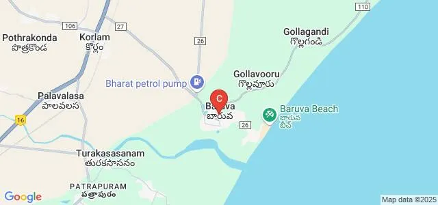 Government Degree College, Baruva Map