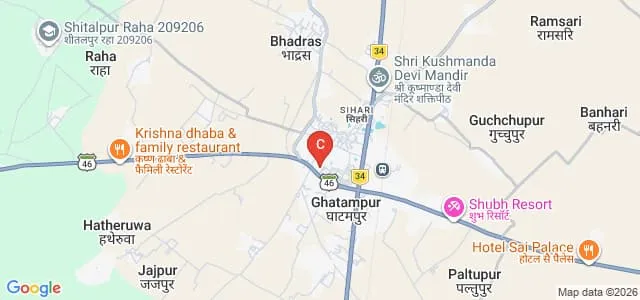 Captain Sukhwasi Singh Smarak Janta Mahavidyalaya, Ghatampur Map