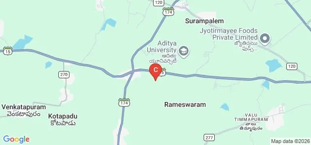 Pragati Engineering College, Surampalem Map