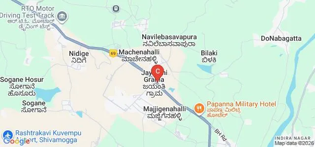 TMAES Ayurvedic Medical College, Shimoga Map