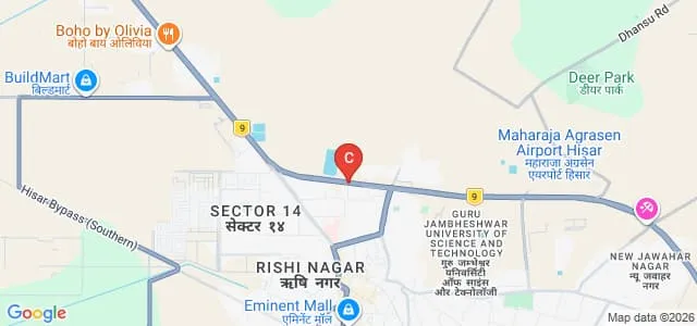 Government College For Girls, Hisar Map