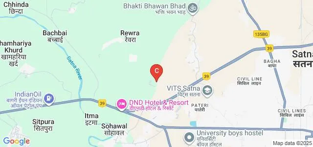Vindhya Institute of Management and Science, Satna Map