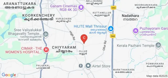 Government Arts and Science College, Ollur Map