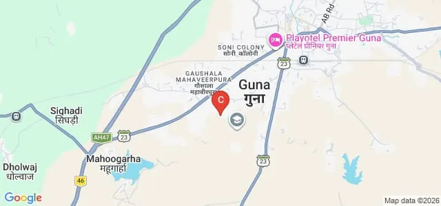 Omkar College of Professional Studies, Guna Map