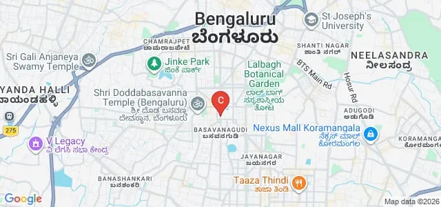 Bangalore Institute of Technology, Bangalore Map