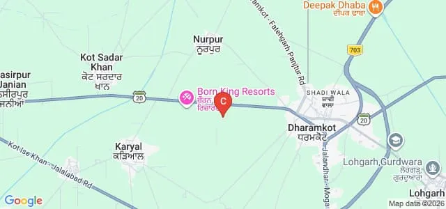Panjab University Constituent College, Nihal Singh Wala Map