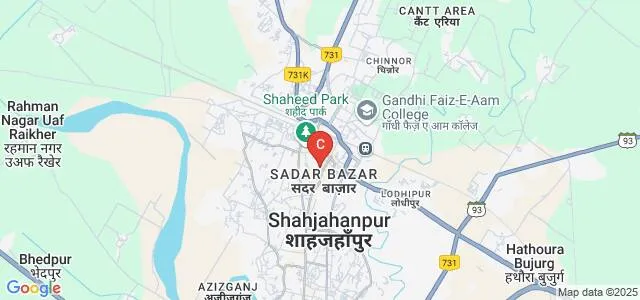 Arya Mahila PG College, Shahjahanpur Map