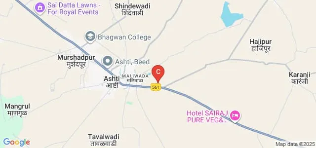 Adv BD Hambarde Mahavidyalaya, Ashti Map
