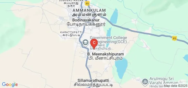 Government College of Engineering, Bodinayakanur Map