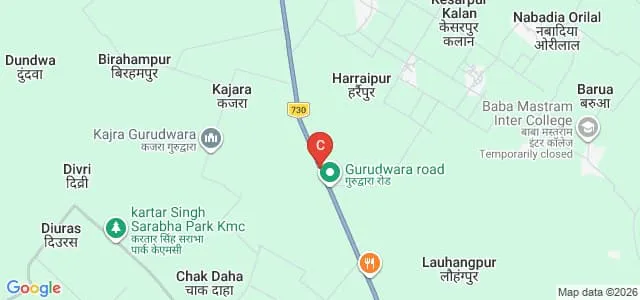Pandit Rajendra Prasad Smarak College of Pharmacy, Pilibhit Map