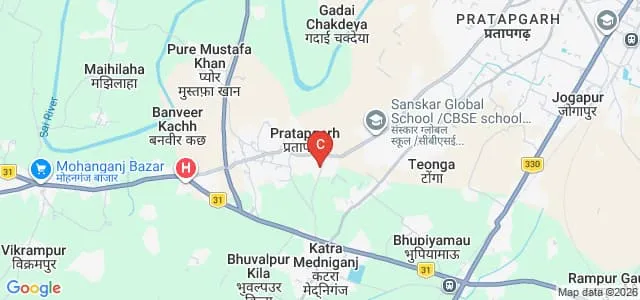 Pratap Bahadur Post Graduate College, Pratapgarh Map