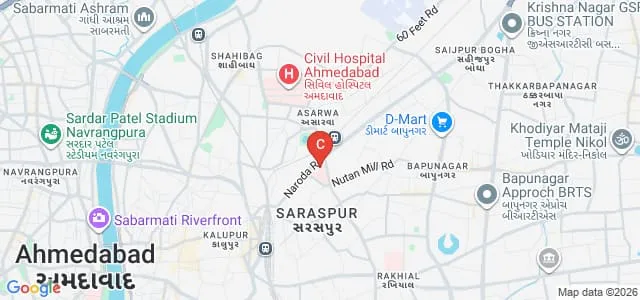 GCS Medical College, Hospital and Research Centre, Ahmedabad Map