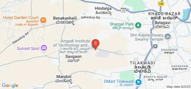 Angadi Institute of Technology and Management, Belgavi Map
