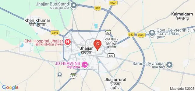 Maharaja Agarsen PG College for Women, Jhajjar Map