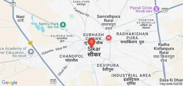 Arawali Veterinary College, Sikar Map