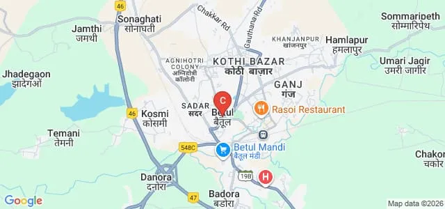 Maruti Institute of Nursing, Betul Map