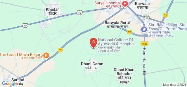 National College of Ayurveda and Hospital, Hisar Map