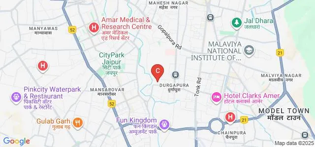 Vidyasthali Law College, Jaipur Map