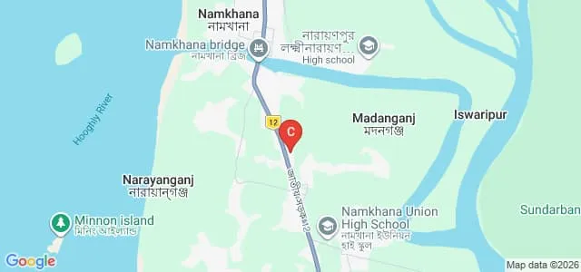 Parameswar Mahavidyalaya B Ed, Namkhana Map