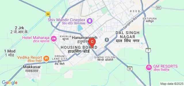 Government Girls College, Hanumangarh Map