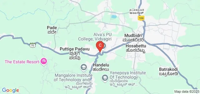 Alva's College, Moodbidri Map