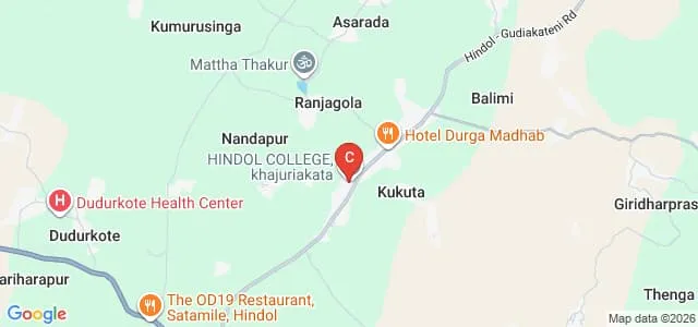 Hindol College, Dhenkanal Map