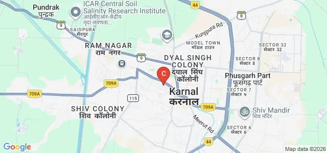 KVA DAV College For Women, Karnal Map