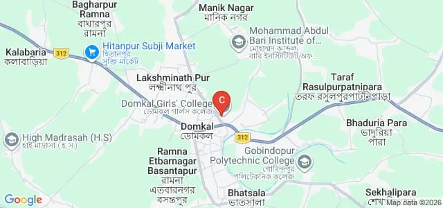 Domkal Girls College, Murshidabad Map