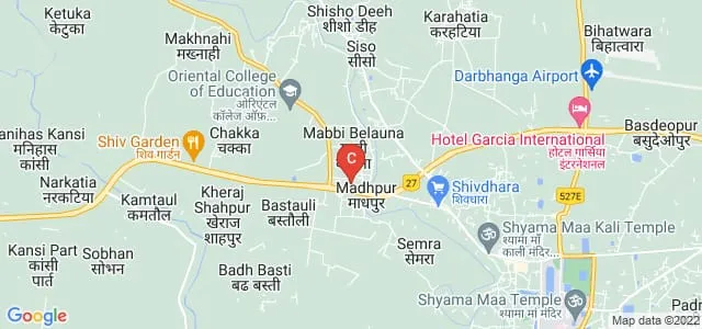 Dr Jaganath Mishra Institute of Technology, Darbhanga Map