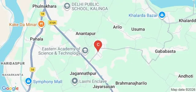 Eastern Academy of Science and Technology, Khordha Map