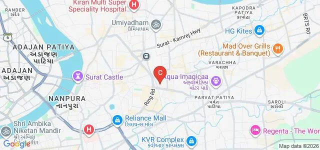 Surat Municipal Institute of Medical Education and Research, Surat Map
