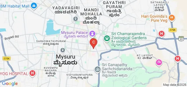 Sri Nataraja Residential First Grade College for Women, Mysore Map