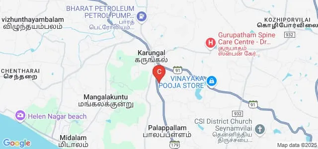 Bethlahem Institute of Engineering, Kanyakumari Map