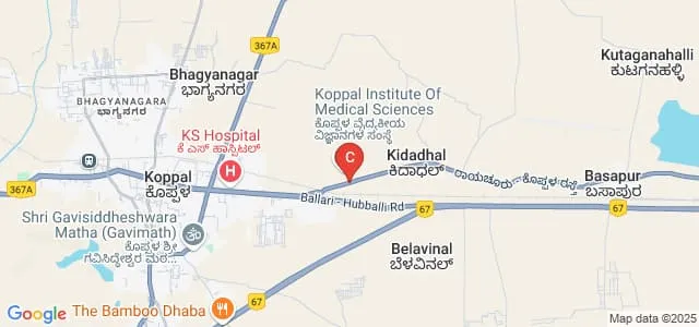 Agastya Ayurveda Medical College and Hospital, Koppal Map