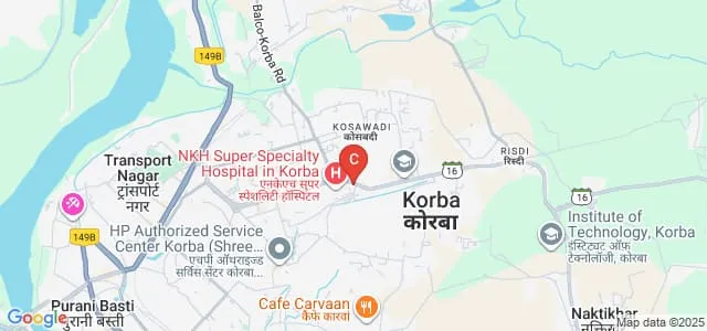 Bharat Institute of Nursing, korba Map